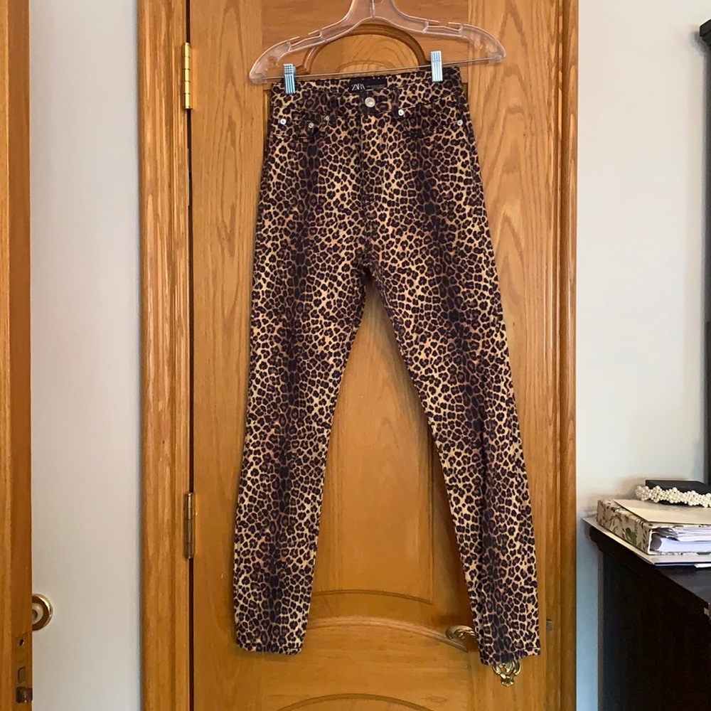 Leopard Stretch Jeans